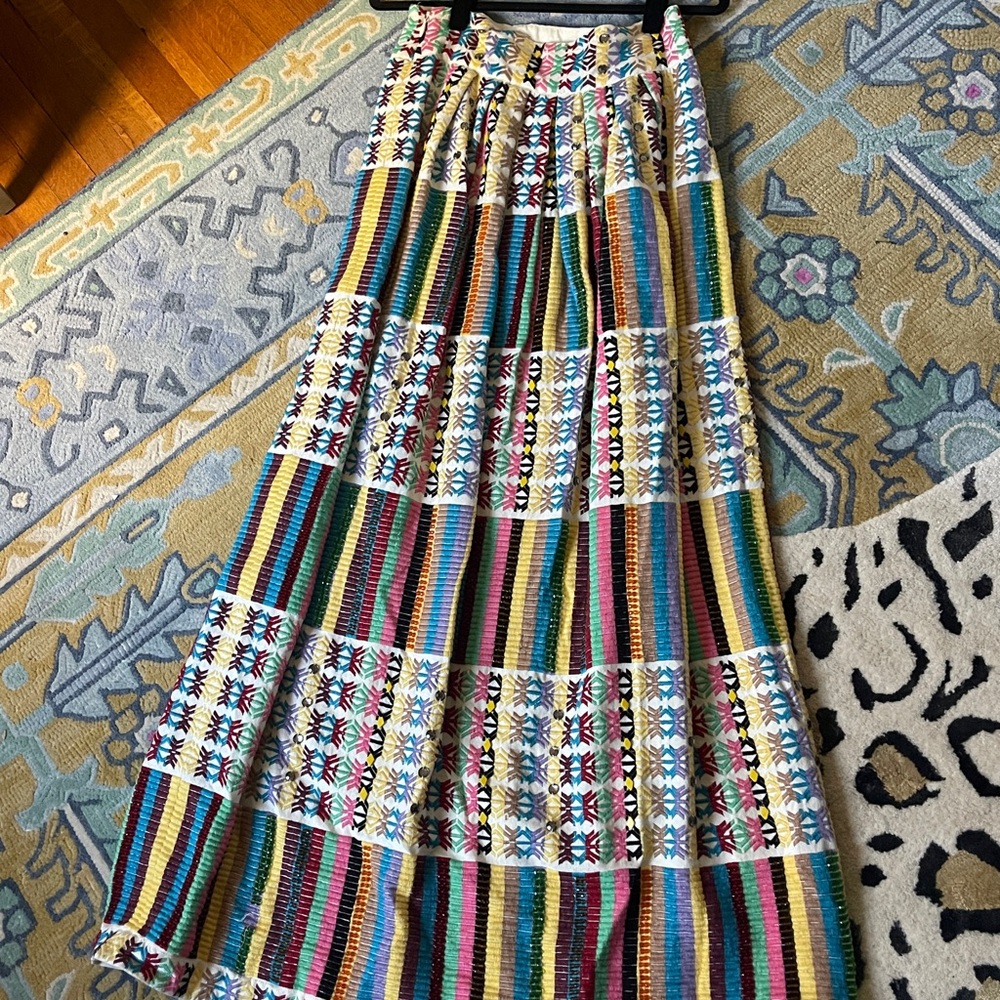 Free People Limited Edition Colorful Striped Maxi Skirt